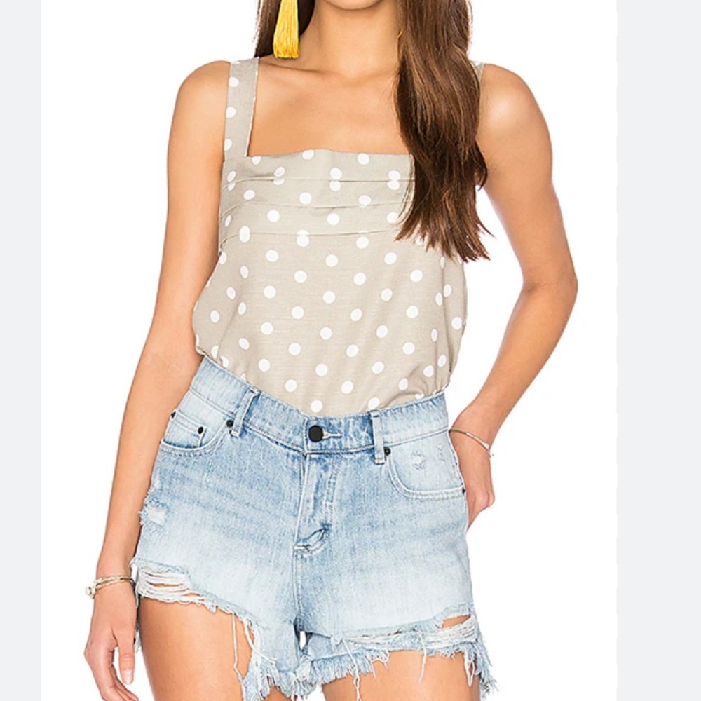 MINKPINK Green Polka Dot Cami Top 🌿